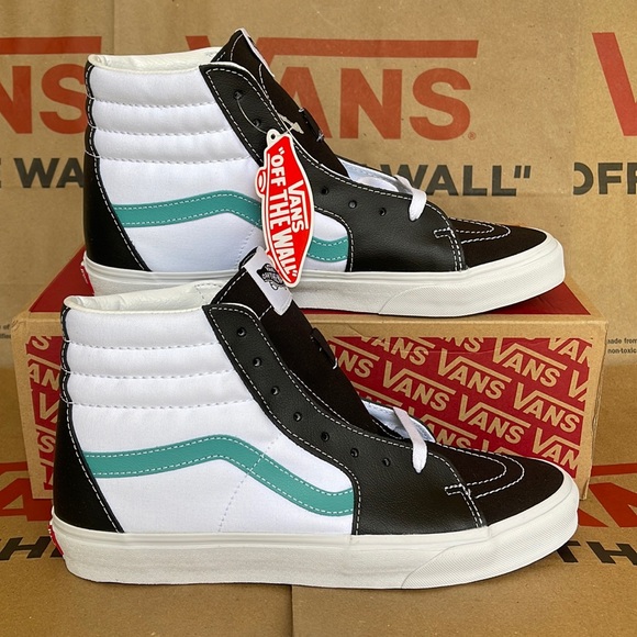 Vans Sk8-Hi Classic Spot Black/True White Leather WMNS sneakers - Picture 2 of 16